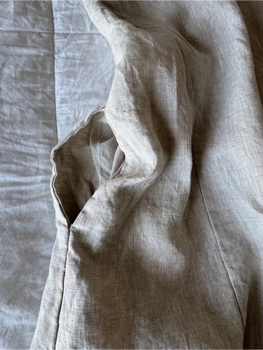 DISSH Daphne Natural Linen Strapless Mini Dress Size 4 Pockets VGUC - Picture 13 of 16
